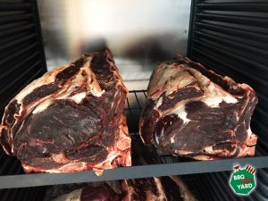 Dry aged steaks in dryager
