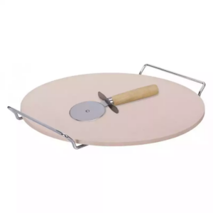 Pizza set 33cm (kamen,stalak,nož) Smile