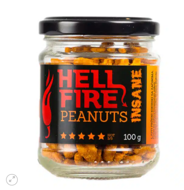 Hellfire Peanuts Insane ljuti kikiriki 100g 1