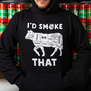 I'd Smoke That majica s kapuljačom (hoodie) M