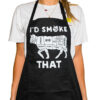 BBQ pregača I'd smoke that - crna