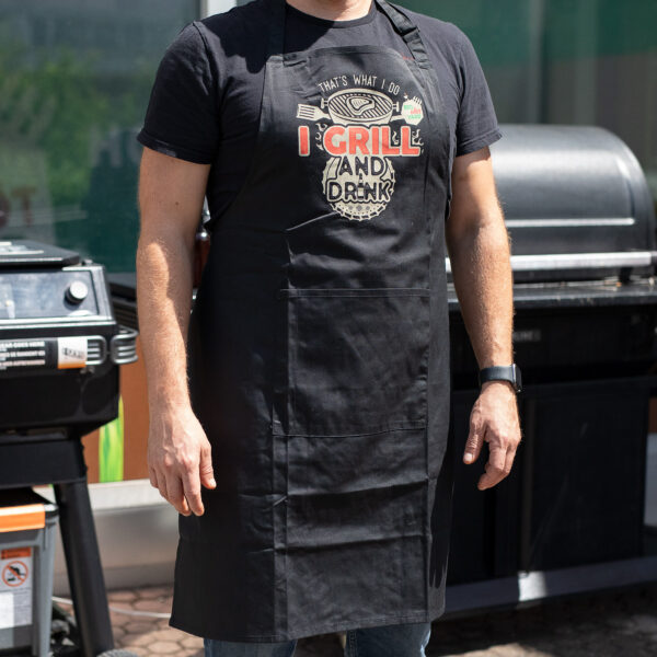 BBQ pregača I grill - crna - Image 2