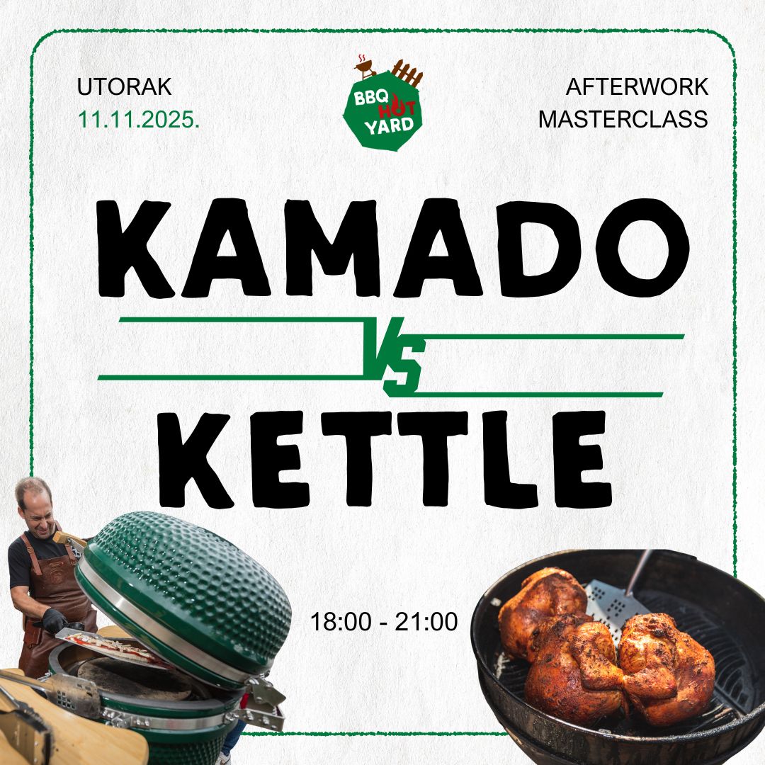 Afterwork BBQ Masterclass: Kamado vs Kettle - 11.11.2025. 1 afterwork, kamado vs kettle (1080 x 1080 px)